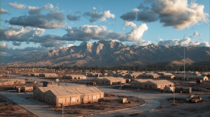 Strategic military base serving as a central hub for defense operations and tactical coordination