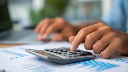 Financial Report Analysis with Calculator and Growth Chart