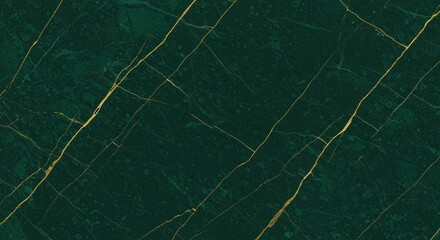 Emerald Green Marble Texture with Golden Veins: Luxurious Background