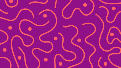 Vibrant Purple Squiggle Background