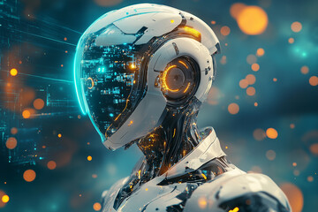 AI Robot. Featuring Dynamic 3D Graphics And Futuristic Imagery