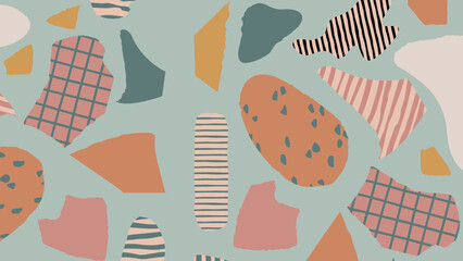 Creative modern collage background