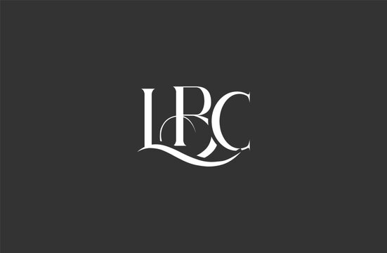 Initial LBC letter logo design. Elegant Monogram Logo Design with Decorative Elements and Typography