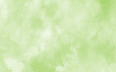 Fototapeta premium Green paint background. Abstract light green watercolor background. Brush stroked painting. Color splash background design. Watercolor paper texture backdrop with splashes. 
