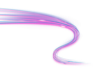 Abstract Pink Blue Swirling Light Trails Design Background