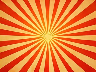 Fototapeta premium Vibrant red and yellow sunburst pattern creating a dynamic and eye-catching background