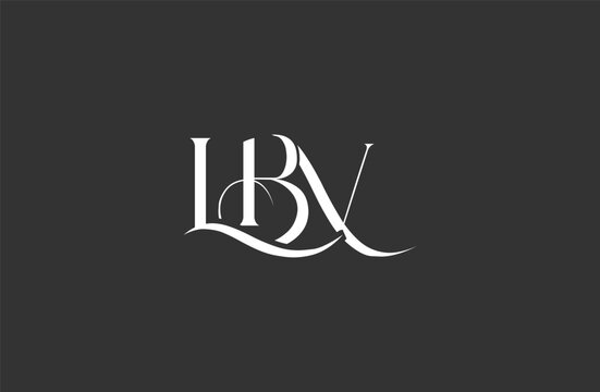 Initial LBV letter logo design. Elegant Monogram Logo Design with Decorative Elements and Typography