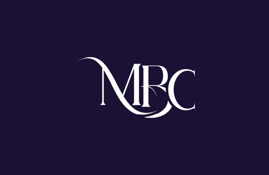 Initial MBC letter logo design. Elegant Monogram Logo Design with Decorative Elements and Typography