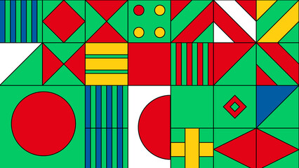 Modern colorful tile background