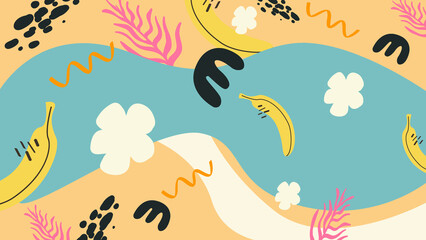 Banana abstract background