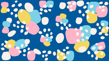 Pastel soft bubble navy background