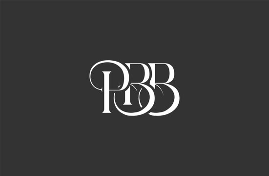 Initial PBB letter logo design. Elegant Monogram Logo Design with Decorative Elements and Typography