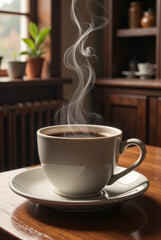 Fototapeta premium Cup of coffee on the table