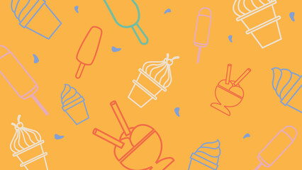 Ice cream treat background
