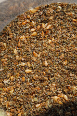 green za'atar spice blend close up