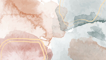 Earth tone watercolor background