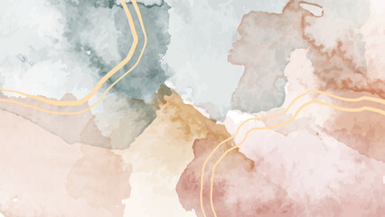 Delicate watercolor wash background
