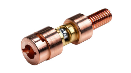 Industrial Connector: A detailed, close-up view of a meticulously crafted industrial connector, showcasing its complex design and precision engineering.