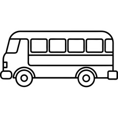 vector illustration of a bus