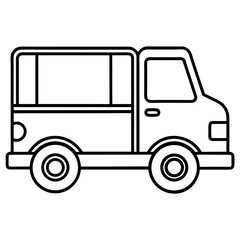 vector illustration of a truck