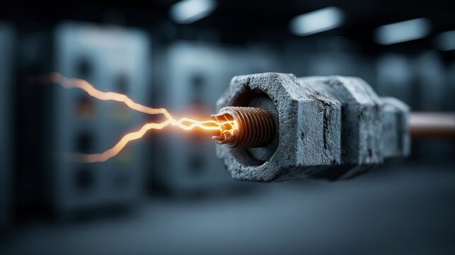 Loose screw terminal illustrating arcing due to poor torque in industrial setting