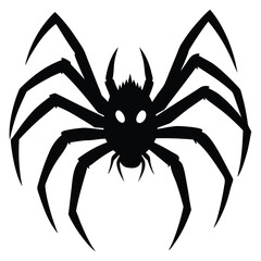 giant spider with glowing eyes