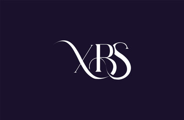 Initial XBS letter logo design. Elegant Monogram Logo Design with Decorative Elements and Typography