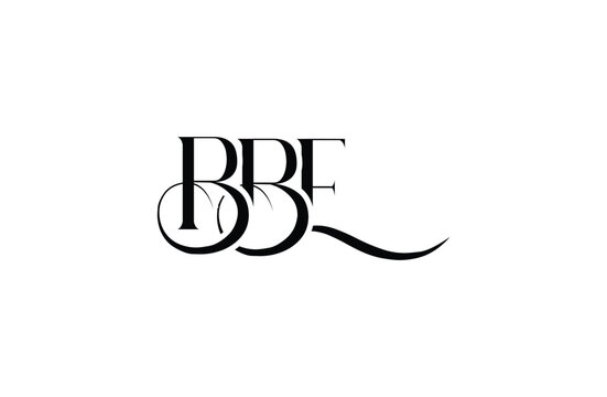 Initial BBE letter logo design. Elegant Monogram Logo Design with Decorative Elements and Typography