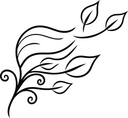 Simple Wind Blowing Leaves