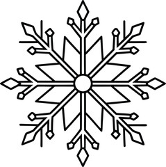 Snowflake Minimal Outline