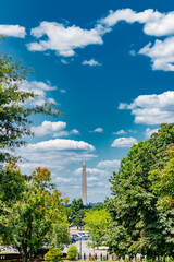 Obraz premium View Toward the Washington Monument from Capitol Hill. symbol of American history and democracy.