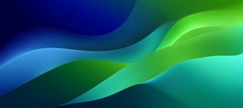 Abstract background vector, gradient color green and blue with smooth wavy shapes for design template, banner, cover, or presentation background Generative AI
