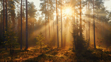 Fototapeta premium Misty Forest