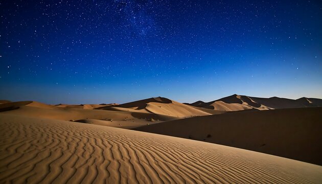 Starry desert night