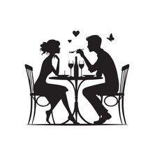 cafe house best moment girl and boy friend.eps