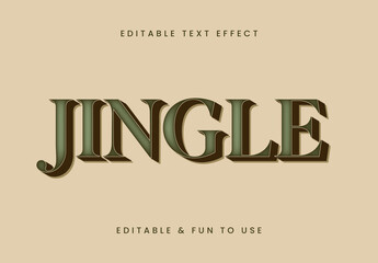 Olive Retro Tall Font Elegant Vintage Text Effect