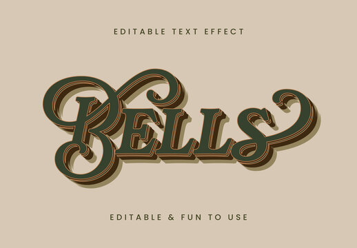 Green Layered Curvy Font Cursive 3D Elegant Text Effect