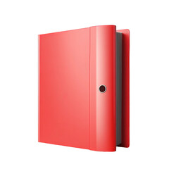 Red File Folder: A vibrant red file folder, showcasing its modern, functional design. A symbol of organization, documentation, and management.