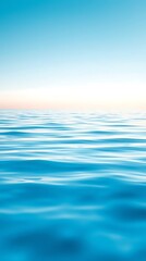 Obraz premium beautiful seascape with blue sky reflected in water abstract background.