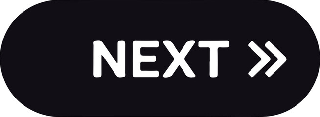 Next button with arrow symbol on dark background