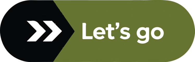 Let s go arrow button with forward movement symbol