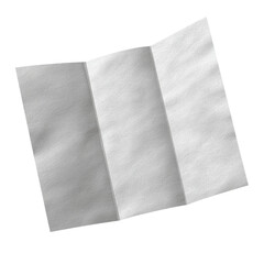 Blank Tri-Fold Paper: A clean, crisp, and blank tri-fold brochure, open and ready for your design.