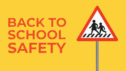 Back to School Safety background design 