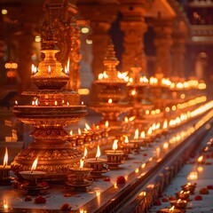 Obraz premium Sacred oil lamp light high resolution image