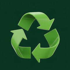 Fototapeta premium Sustainable Recycling Symbol Promoting Environmental Protection and Conservation
