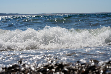sea waves on the beach