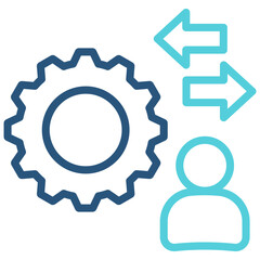 Approach Outline Color Icon