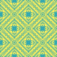 Abstract Geometric Ethnic Seamless Pattern
