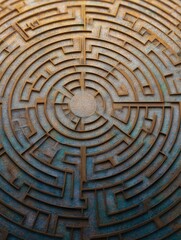 Intricate Maze Design With a 3D Effect and Unique Texture Details