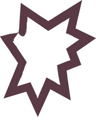 Jagged Starburst Marker Outline